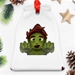 Emoji Zombie Man Ornament (Bell)