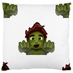 Emoji Zombie Man Large Cushion Case (Two Sides)