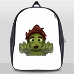 Emoji Zombie Man School Bag (XL)