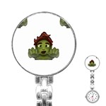 Emoji Zombie Man Stainless Steel Nurses Watch