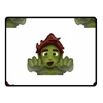 Emoji Zombie Man Double Sided Fleece Blanket (Small)