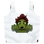 Emoji Zombie Man Full Print Recycle Bag (XL)