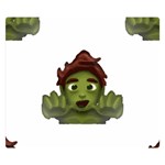 Emoji Zombie Man Double Sided Flano Blanket (Small)