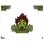 Emoji Zombie Man Double Sided Flano Blanket (Medium)