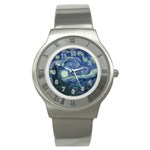 VanGogh-starry_night_ballance1 Stainless Steel Watch