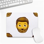 Emoji Bearded Man Small Mousepad