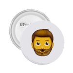 Emoji Bearded Man 2.25  Button