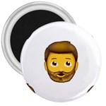 Emoji Bearded Man 3  Magnet