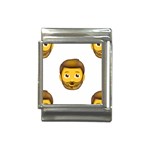 Emoji Bearded Man Italian Charm (13mm)