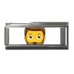 Emoji Bearded Man Superlink Italian Charm (9mm)