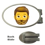 Emoji Bearded Man Money Clip (Oval)