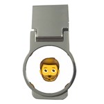 Emoji Bearded Man Money Clip (Round)