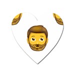 Emoji Bearded Man Magnet (Heart)