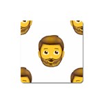 Emoji Bearded Man Magnet (Square)