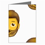 Emoji Bearded Man Greeting Card