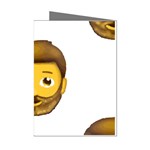 Emoji Bearded Man Mini Greeting Cards (Pkg of 8)