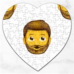 Emoji Bearded Man Jigsaw Puzzle (Heart)