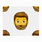 Emoji Bearded Man Small Glasses Cloth