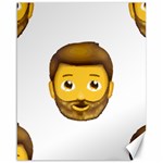 Emoji Bearded Man Canvas 16  x 20 