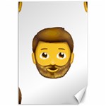 Emoji Bearded Man Canvas 24  x 36 