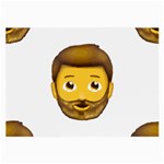 Emoji Bearded Man Large Glasses Cloth