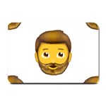 Emoji Bearded Man Small Doormat