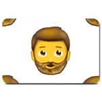 Emoji Bearded Man Large Doormat