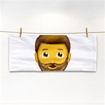 Emoji Bearded Man Hand Towel