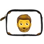 Emoji Bearded Man Digital Camera Leather Case