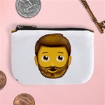 Emoji Bearded Man Mini Coin Purse