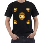 Emoji Bearded Man Men s T-Shirt (Black)