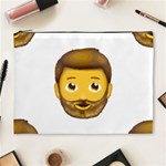 Emoji Bearded Man Cosmetic Bag (XL)