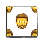 Emoji Bearded Man Memory Card Reader (Square)