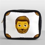 Emoji Bearded Man Mini Toiletries Bag (One Side)