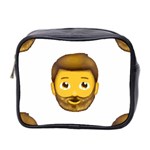 Emoji Bearded Man Mini Toiletries Bag (Two Sides)