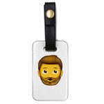 Emoji Bearded Man Luggage Tag (one side)