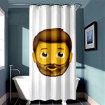 Emoji Bearded Man Shower Curtain 36  x 72  (Stall)