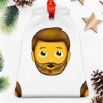 Emoji Bearded Man Ornament (Bell)