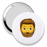 Emoji Bearded Man 3  Handbag Mirror