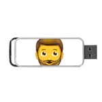 Emoji Bearded Man Portable USB Flash (One Side)