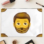 Emoji Bearded Man Cosmetic Bag (XXL)