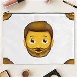 Emoji Bearded Man Cosmetic Bag (XXXL)