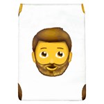 Emoji Bearded Man Removable Flap Cover (L)