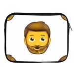 Emoji Bearded Man Apple iPad Zipper Case