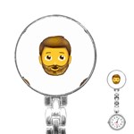 Emoji Bearded Man Stainless Steel Nurses Watch