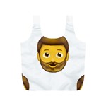 Emoji Bearded Man Full Print Recycle Bag (S)