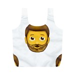 Emoji Bearded Man Full Print Recycle Bag (M)