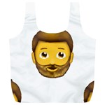 Emoji Bearded Man Full Print Recycle Bag (XL)