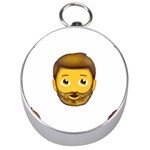 Emoji Bearded Man Silver Compass