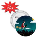 Halloween Witch Befana 1.75  Button (10 pack) 